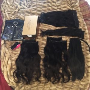 Bellami Boogatti 22" Clip in Hair Extensions in 1b